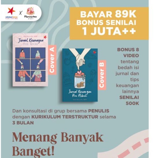 

Ready JURNAL KEUANGAN PRA NIKAH jurnal pranikah JKP