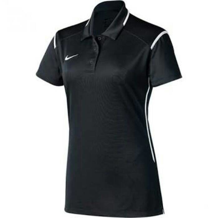Kaos kerah cewek Womens Polo Nike Drifit Original Black White