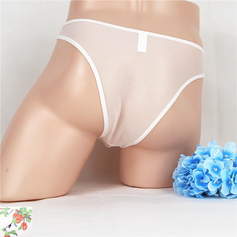 (COD) Celana Dalam Brief Pria Sexy Open G String Celana Transparan Bahan elastis bernapas y050