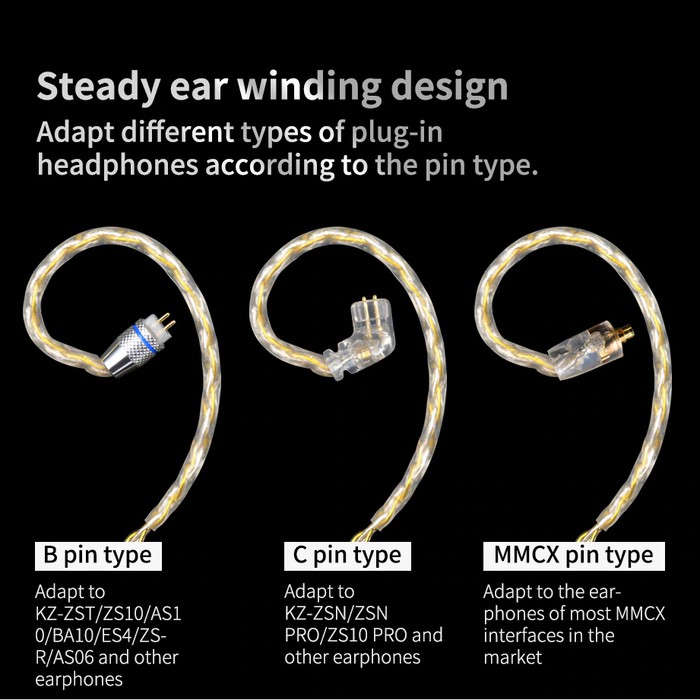 Knowledge Zenith Silver Gold Cable - NON MIC