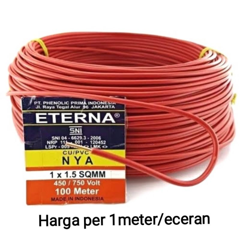 Kabel listrik Engkel NYA 1x1.5 Eterna