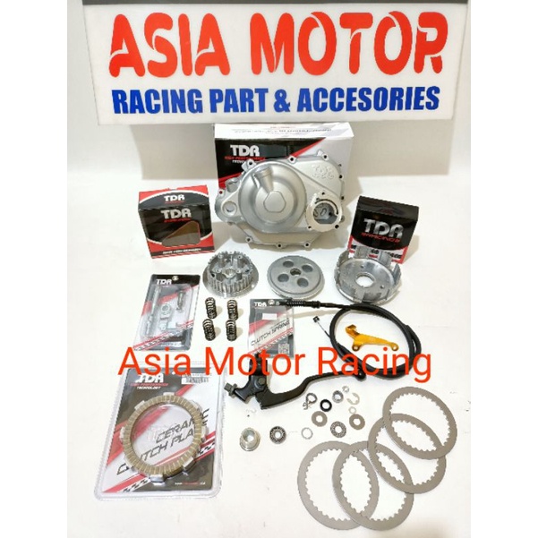 Blok kopling rumah kopling rumah kampas kopling TDR komplit 1 set  jupiter z1 new jupiter z vega zr