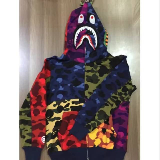 jaket bape mix camo