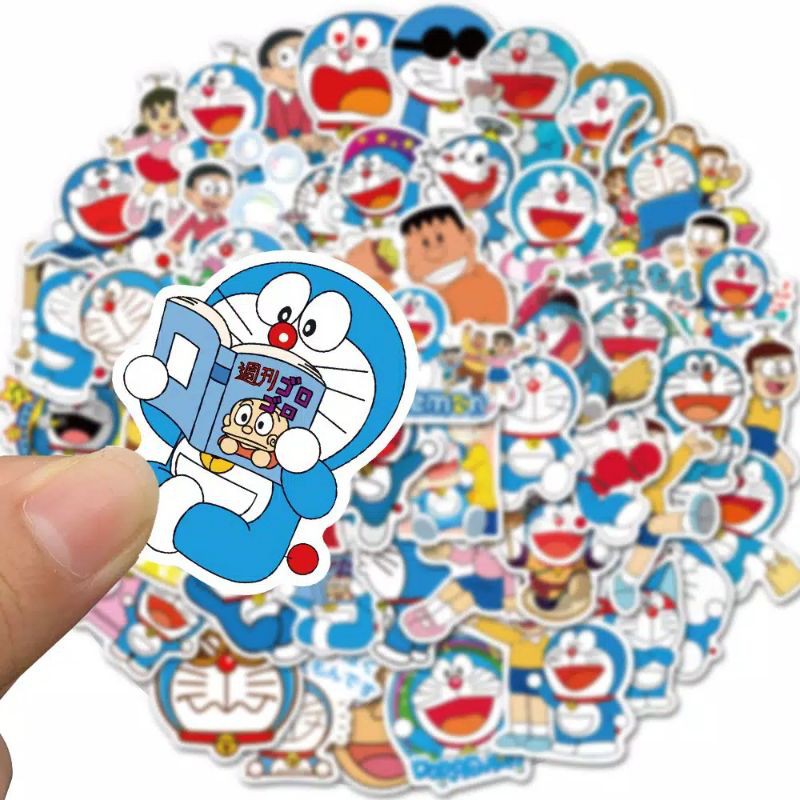 stiker doraemon isi 50pcs