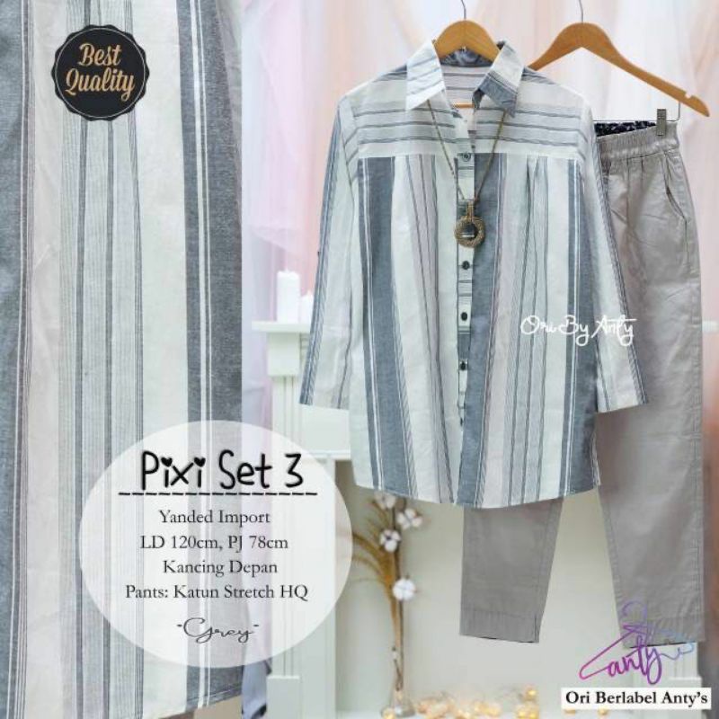 Setelan jumbo wanita terbaru Pixi Set by Anty Solo
