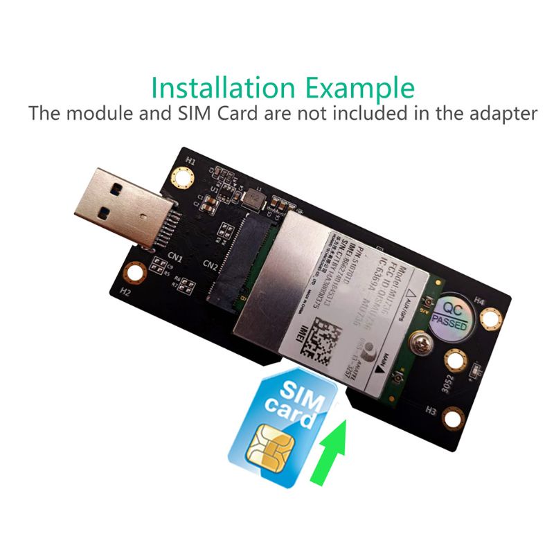 Btsg M.2 Kunci B Ke USB 3.0 Adapter Kartu Ekspanding Dengan Slot Kartu SIM 8pin Untuk WWAN/LTE