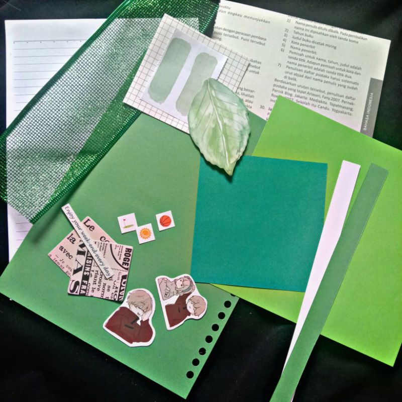 

Paket Scrapbook Journal Kit Binder A5 Warna 20 pcs