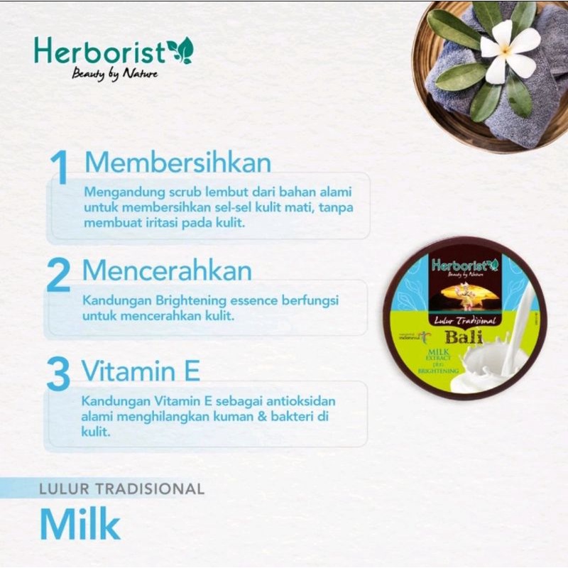 Herborist Lulur Tradisional Bali Milk 100gr