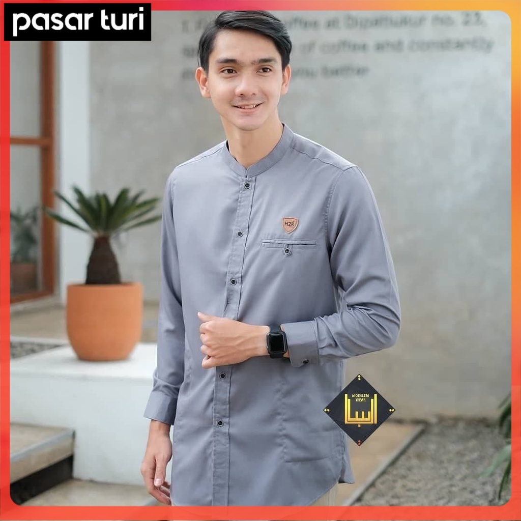 [ORIGINAL] KOKO PRIA KURTA LENGAN PANJANG FASHION TERLARIS KEMKO MODERN BAJU MUSLIM DEWASA