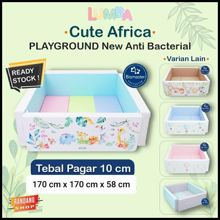 Playground Bumper Bed Lumba Playmat 10 Cm - Cute Africa