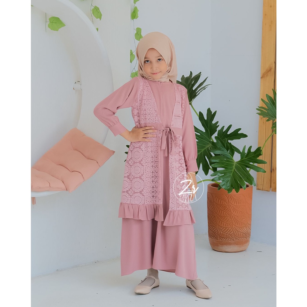 Gamis aleema Anak-anak & ukuran tanggung grosir cirebon AnnisaStore