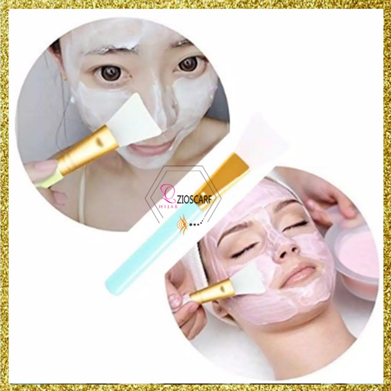 Kuas Masker Silikon Wajah Brush Silikon Lembut Karet Silicon Lentur Halus Premium MX1038