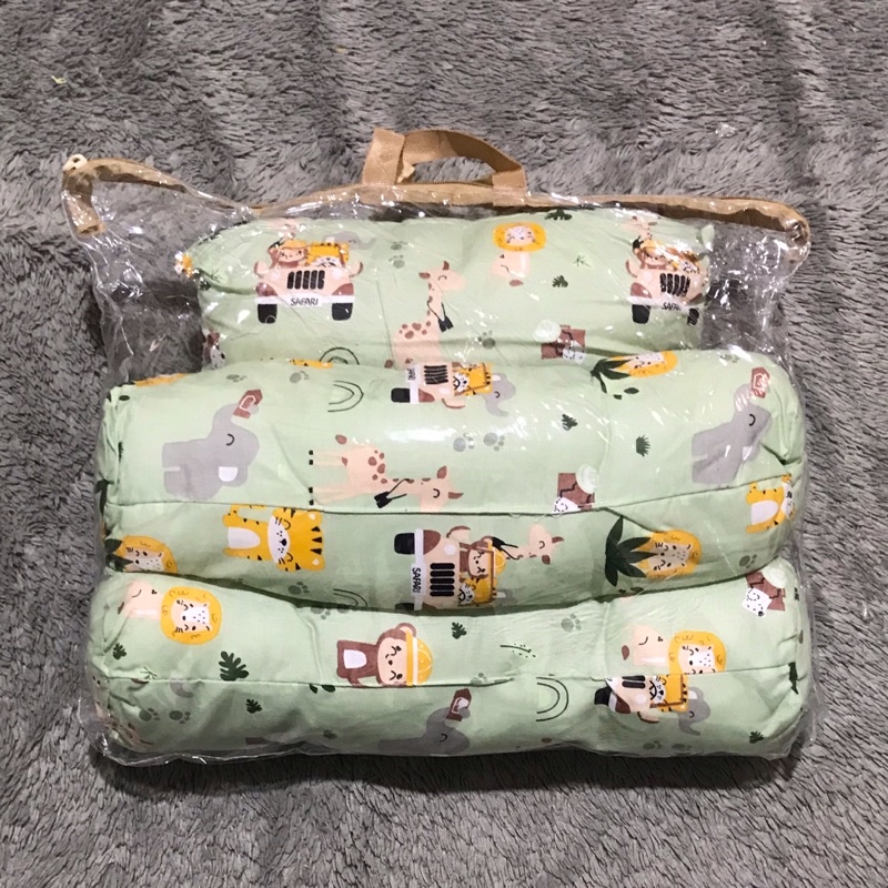 Bantal dan Guling Bayi Set BABYPHORIA Motif Cute