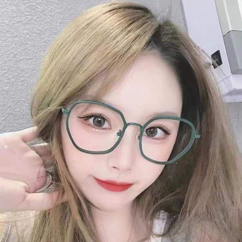 [Elegan] Kacamata Baca Transparan Kacamata Tontonan Tidak Teratur Wanita Pria Kacamata Komputer Eyeglasses Optical Glasses