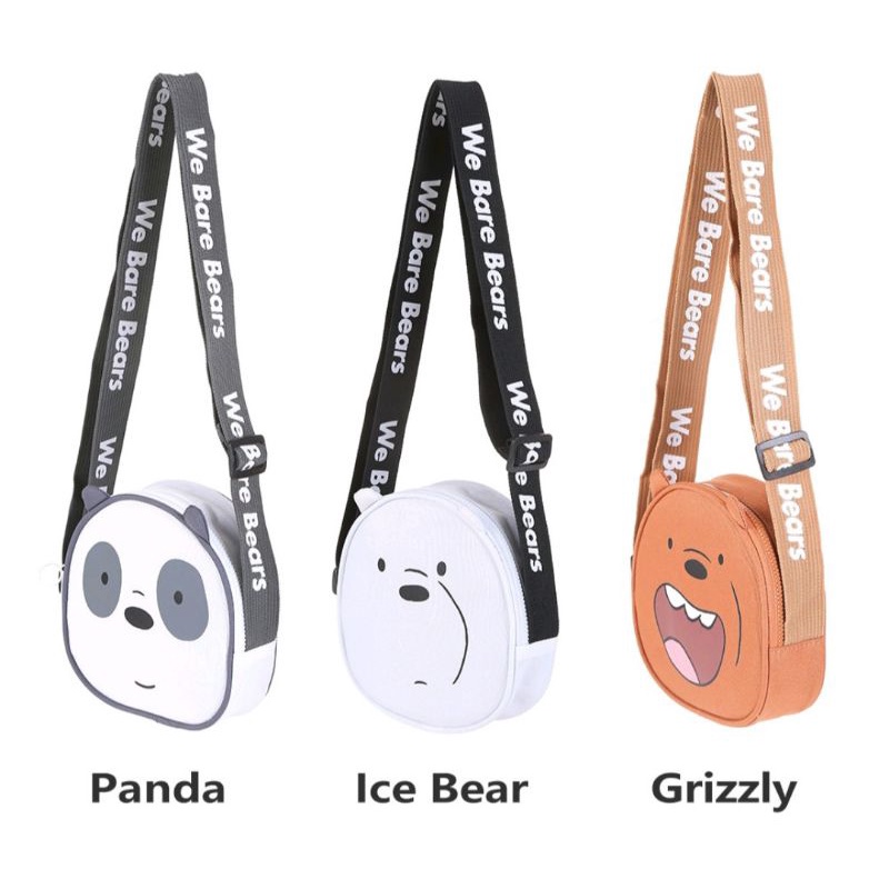 tas selempang We bare Bears ori Miniso