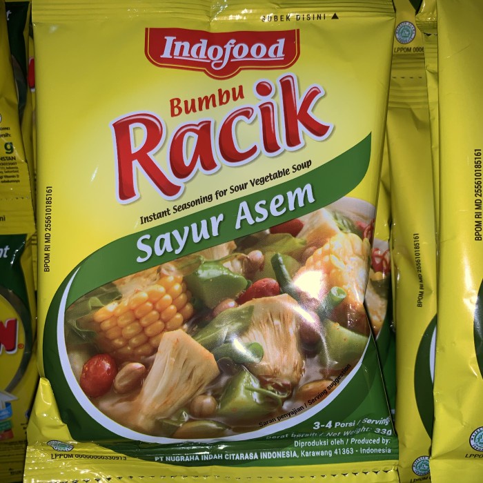 

Bumbu Racik Indofood Sayur Asem renceng isi 10 sachet