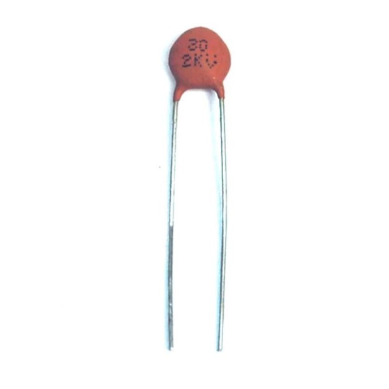 Disc Ceramic Capacitor 30pF 2KV J ±5% SL pitch=5mm RoHS Taiwan