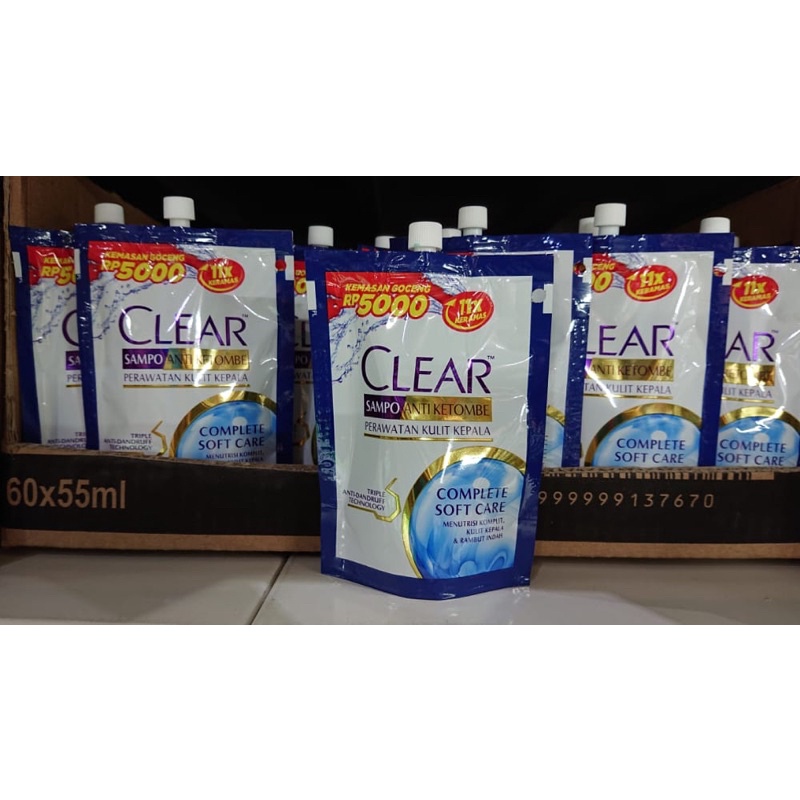 Clear Shampoo Anti Ketombe 55g (Pouch)
