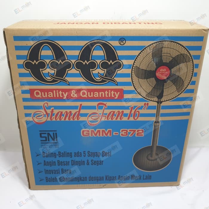 Kipas angin berdiri 16&quot; besi QQ GMM-372 - 16inch stand fan