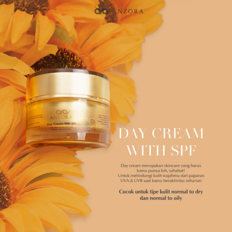 ANZORA DAY WITH SPF CREAM SIANG GLOW &amp; ACNE