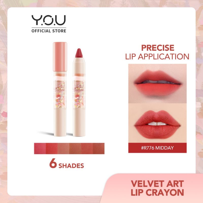 YOU Colorland Lip Crayon Velvet Matte Finish | Nourishing | Vitamin R