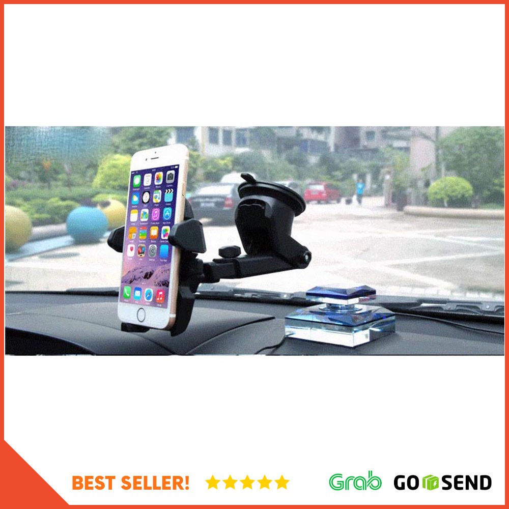 Car Holder for Smartphone with Suction Cup - 003 - Black