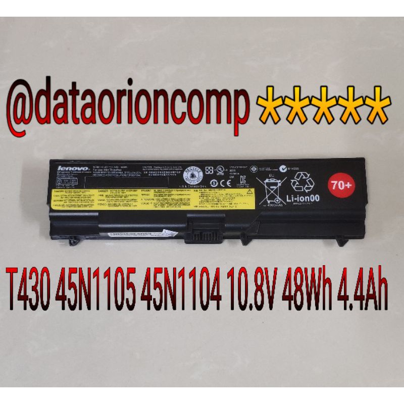 Baterai Lenovo Thinkpad T430 T530 W530 L530 L430 T520 W520  di kirim instan