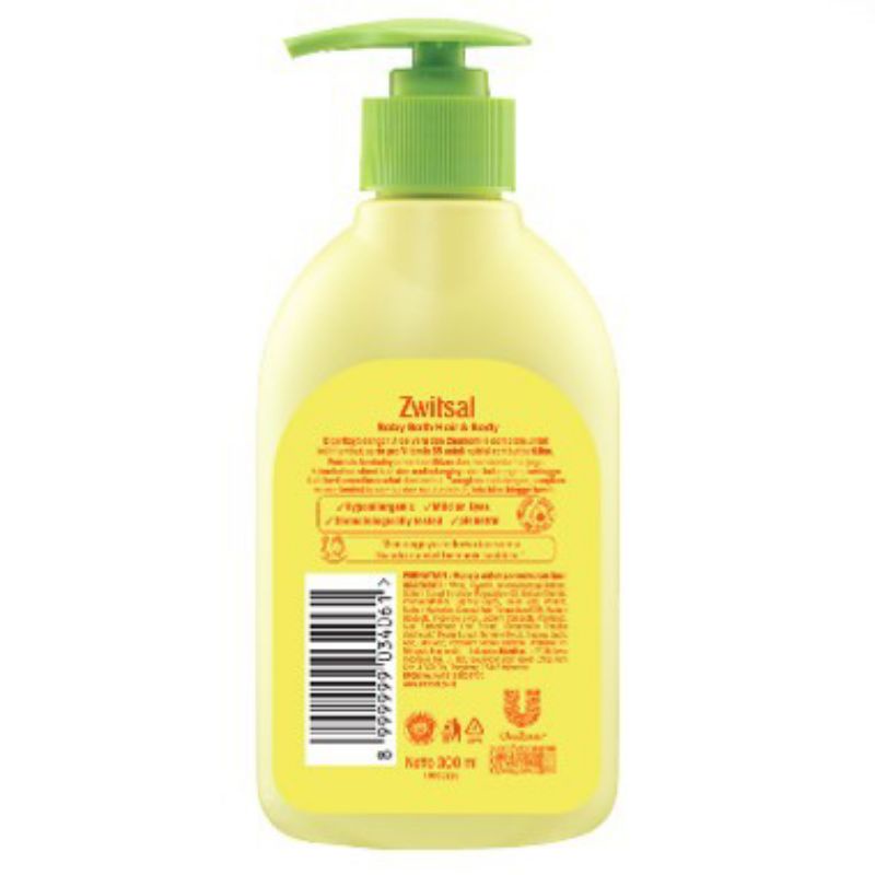 Zwitsal hair &amp; body ALOEVERA 300 ml