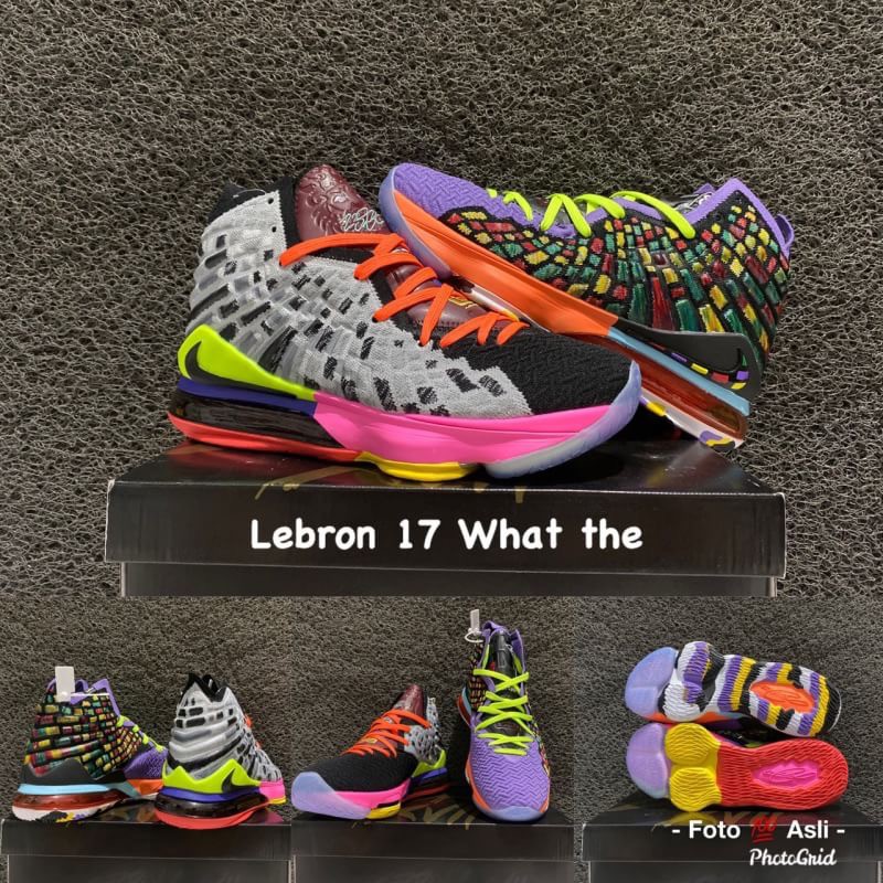 sepatu basket nike lebron 17 what the lebron  premium quality