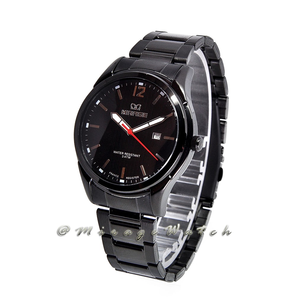 PROMO MURAH JAM TANGAN ORIGINAL Jam Tangan Mirage Pria Black 7570M-pH
