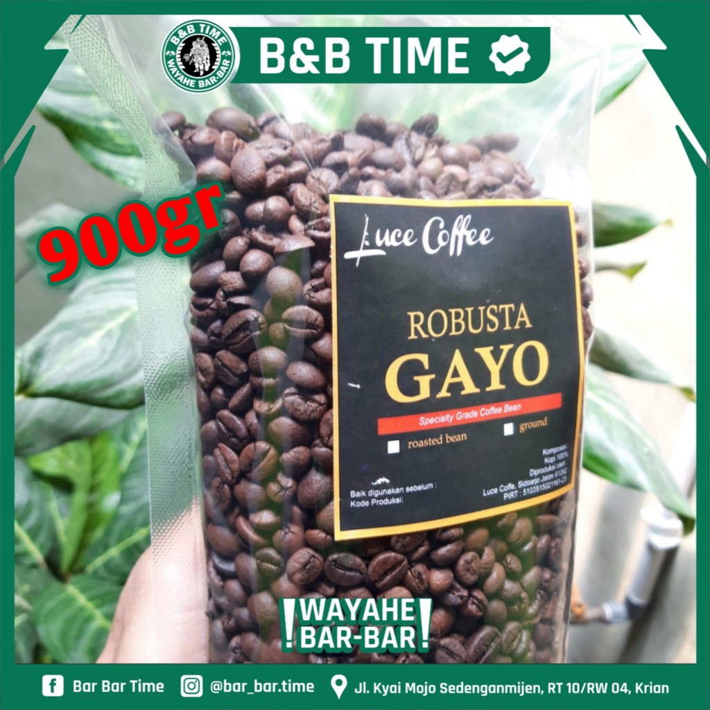 

[ORIGINAL] Kopi Robusta GAYO 900gr - Biji atau Bubuk