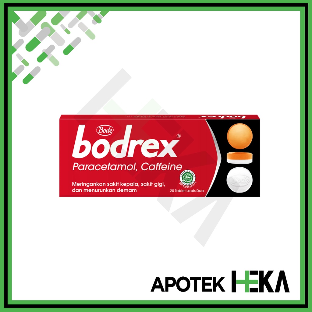 Bodrex Merah isi 20 Tablet - Paracetamol Meringankan Sakit Kepala (SEMARANG)