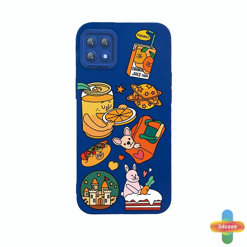 Soft TPU Case Motif Klein Blue Cartoon label Untuk Realme C21Y C11 2021 C15 C21 C25 C20 C12 C3 C25S 5 5S 5i 6i C17 7i C1 C25Y C2 C3i C20A realme Narzo 20 10 10A 20A 30A Camera Lens Protection Case Cover