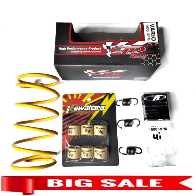 PAKET ROLLER,ROLER LOLER KAWAHARA+PER CVT+PER GANDA VARIO OLD,VARIO KARBU,VARIO TECHNO 110