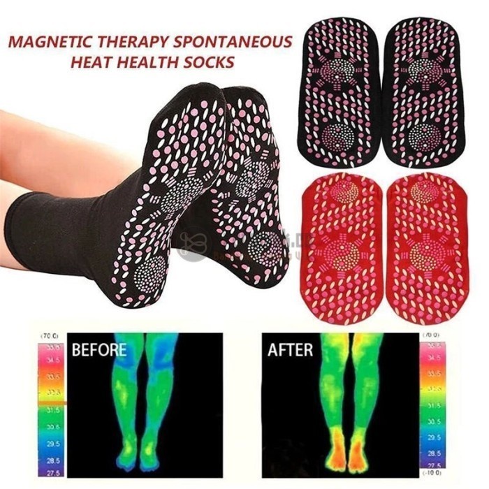 Kaos Kaki Pengobatan Teraphy - Pemanas Tourmaline Foot Teraphy