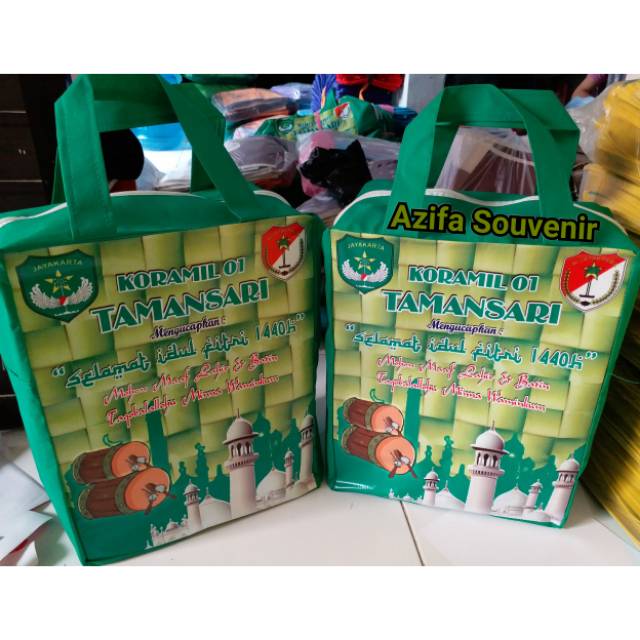 

Tas Bingkisan Lebaran Souvenir Parcel Idul Fitri model Resleteng Zipper Ukuran besar