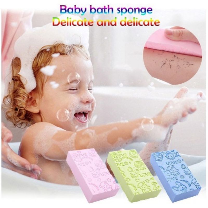 Spon Mandi Magic Korea / Sponge Pengangkat Daki / Sponge Mandi Bayi &amp; Dewasa / Sponge mengangkat Daki