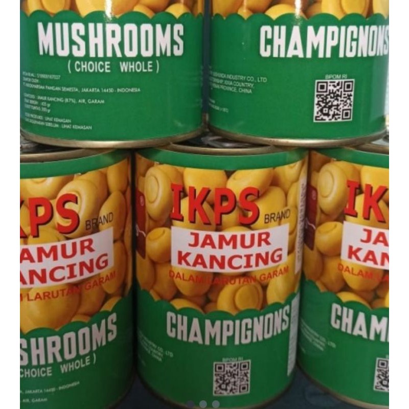 

jamur kancing 425gr jamur champignon sertifikasi bpom