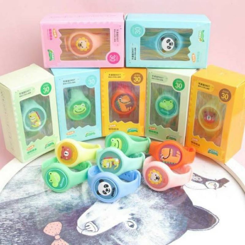 Gelang Anti Nyamuk Bayi + LED Gelang Lucu Gelang Anak Jam