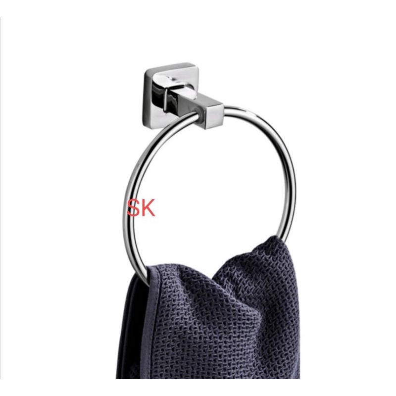 Gantungan Handuk Towel Ring Stainless Tebal Minimalis Elegant Simple- Towel Ring Wastafel Lap Tangan