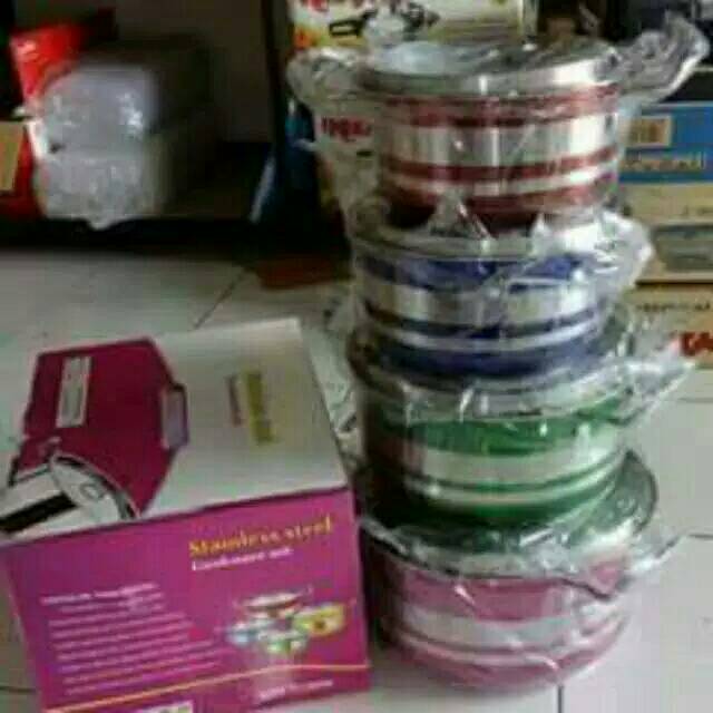 Panci set kiku warna warni