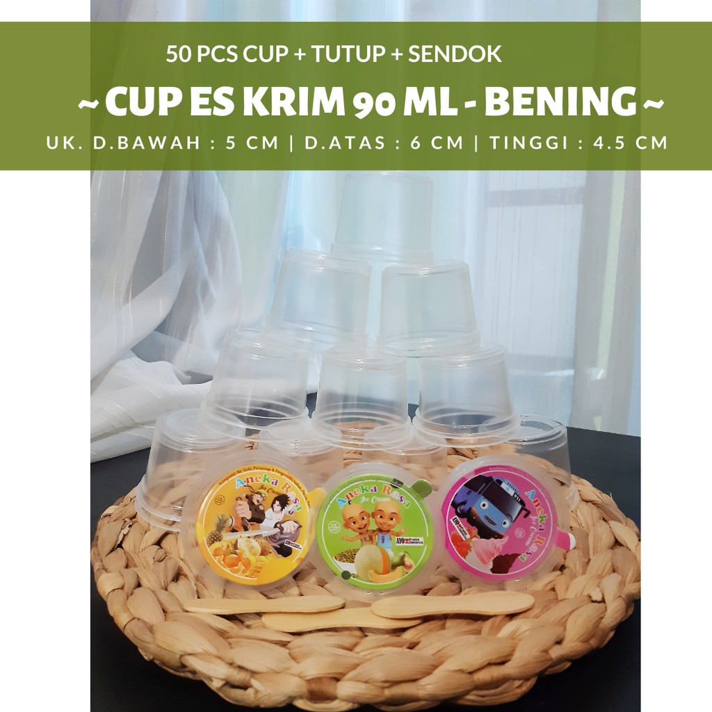 Cup Ice Cream Png Gambar Cup Es Krim Gelas Es 90 Ml Bening Jual Cup Es Krim Mini Cup Es Krim M Shopee Indonesia