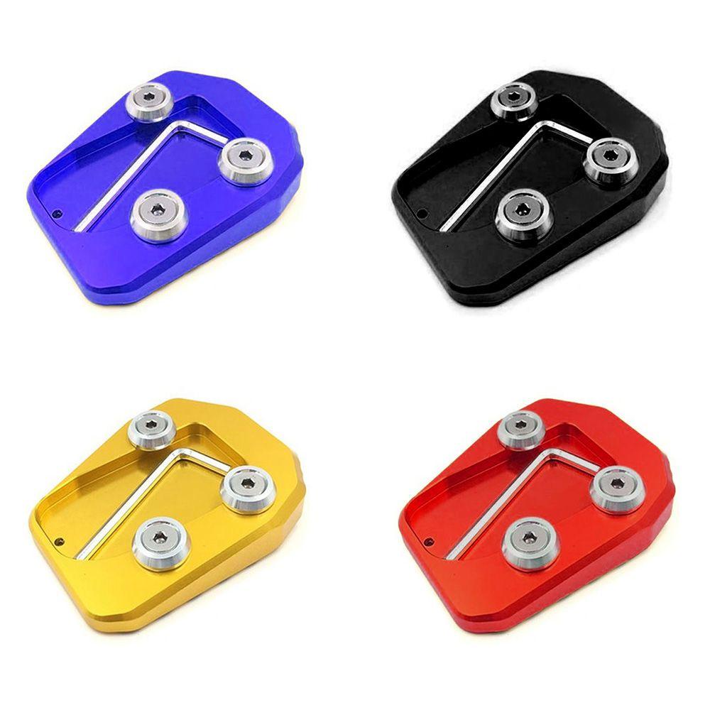 Populer Kaki Ekstensi Pad Pembesar Suku Cadang Motor Side Stand Kickstand Side Kick Stand Untuk Yamaha MT09 2013-2017