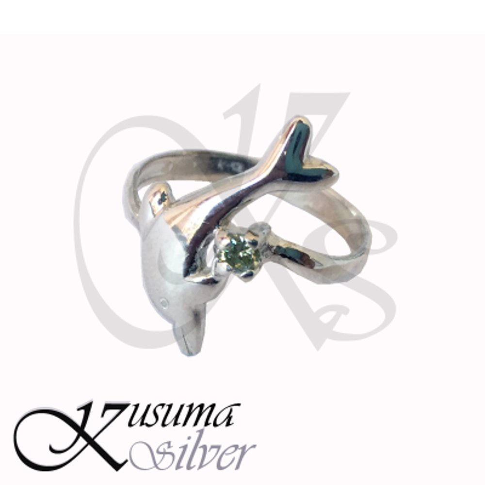Cincin Ring Perak Silver Bali Motif Dolphin Lumba lumba Unik Permata Asli 925