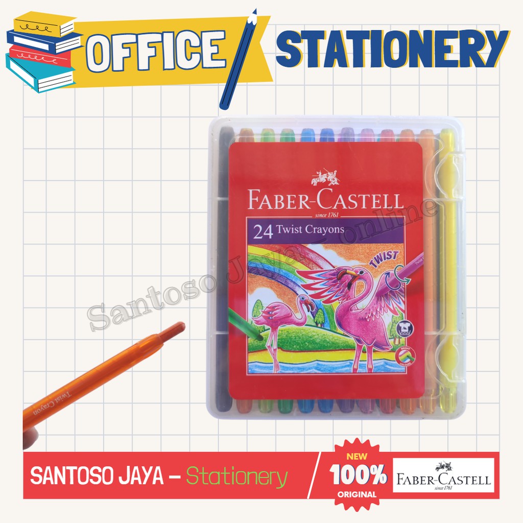 

Krayon Putar FABER CASTELL 24 Warna - Twist Crayon 520624