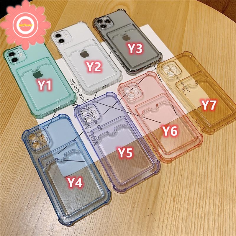 Luxury Wallet Credit Card Case Iphone 8 7 6 6s Plus 12 Pro 11Pro Max XR Xs Max Shockproof Soft TPU Back Cover