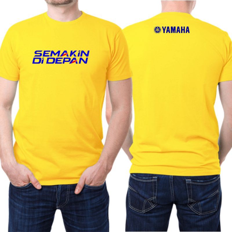 baju otomotif kaos tulisan yamaha semakin didepan