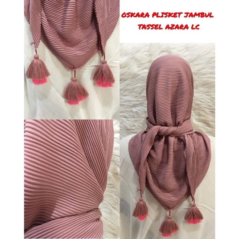 HIJAB SEGI EMPAT JAMBUL PREMIUM HIJAB SEGI EMPAT PLISKET JAMBUL MURAH | PLISKET JAMBUL KERUDUNG PLIS