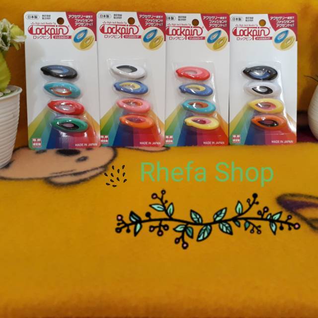 Peniti pigeon | Peniti hijab | Peniti Jilbab ori jepang | Jewel lock teardrop  ABS