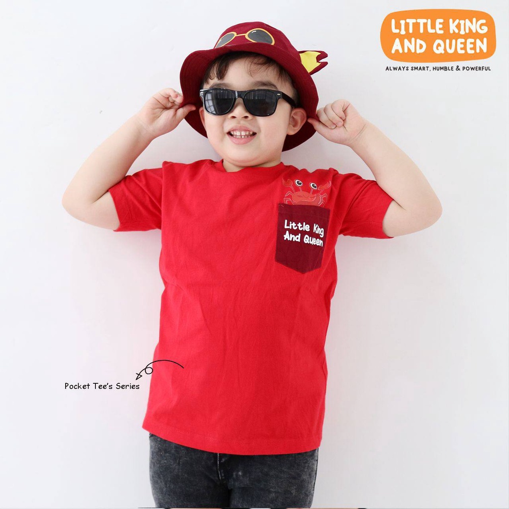 Pocket Tees and 3d bucket Little King and Queen